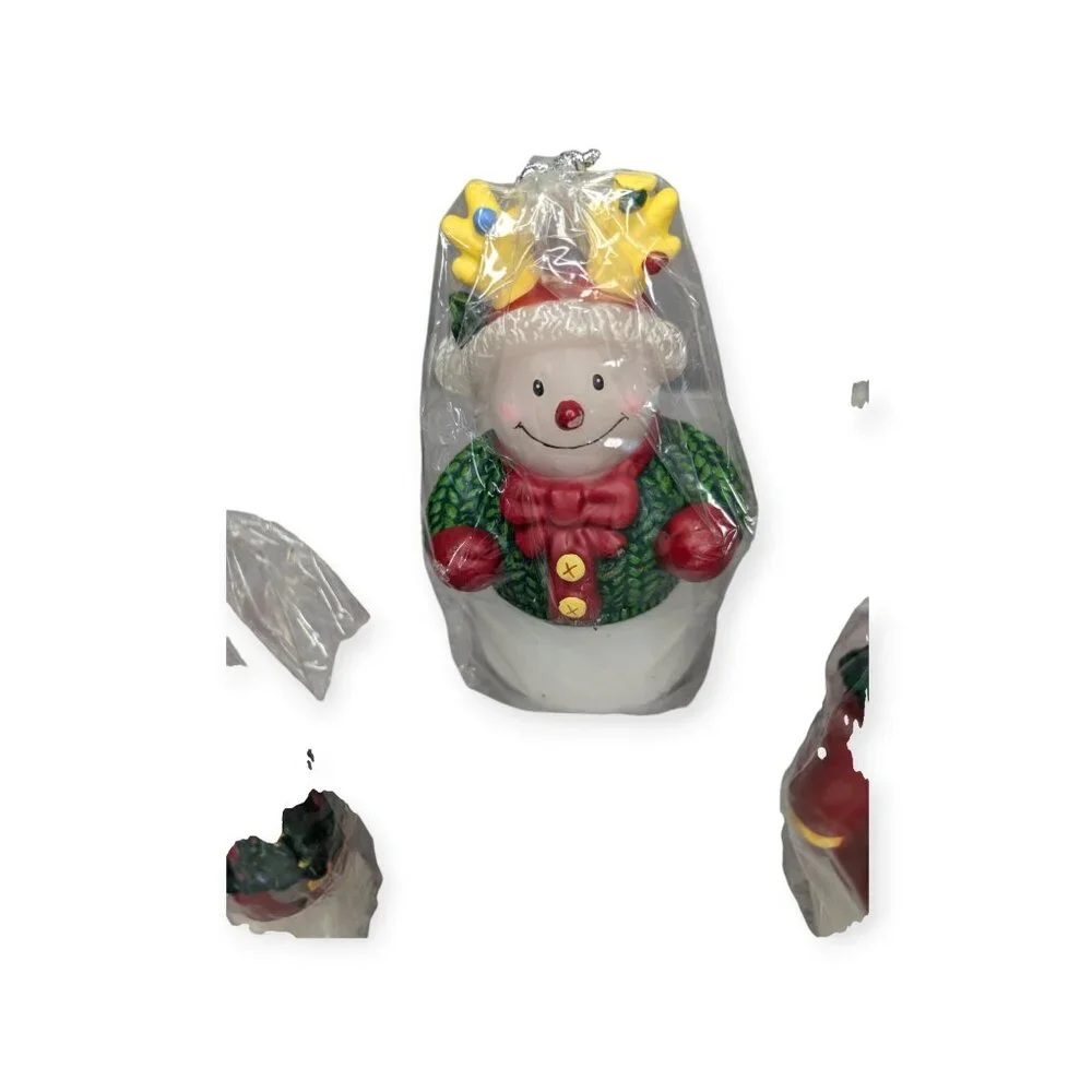 The White Barn Candle Co Snowmen Figural Candles Set of 3 Unopened